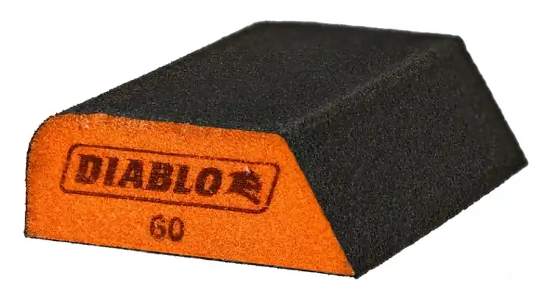 Dual Edge Sanding Sponge Block, Medium Grit