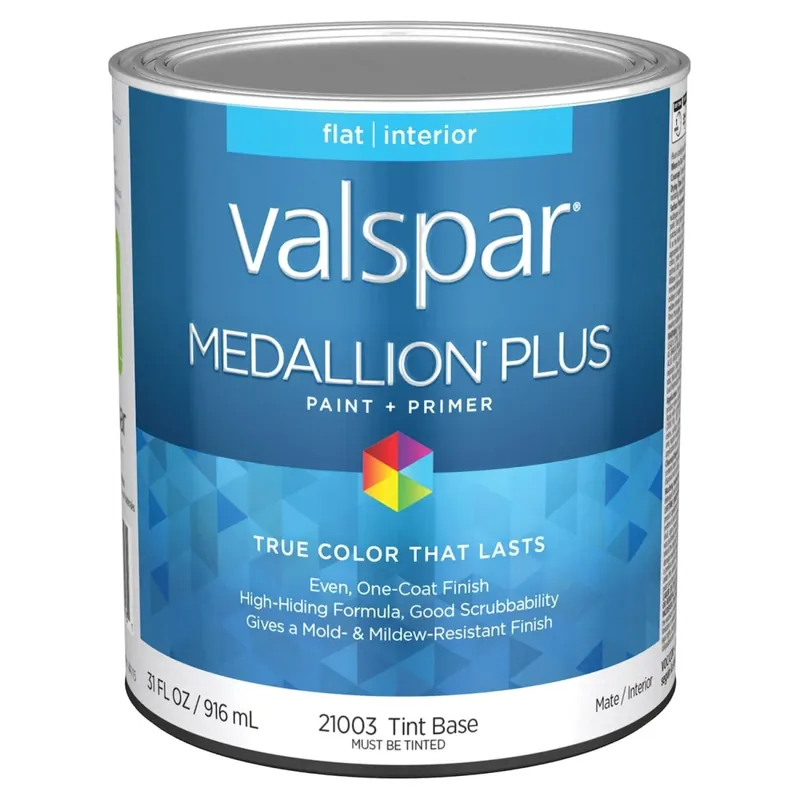Medallion Plus Premium Flat Interior Paint & Primer, Tint Base, 1 Quart