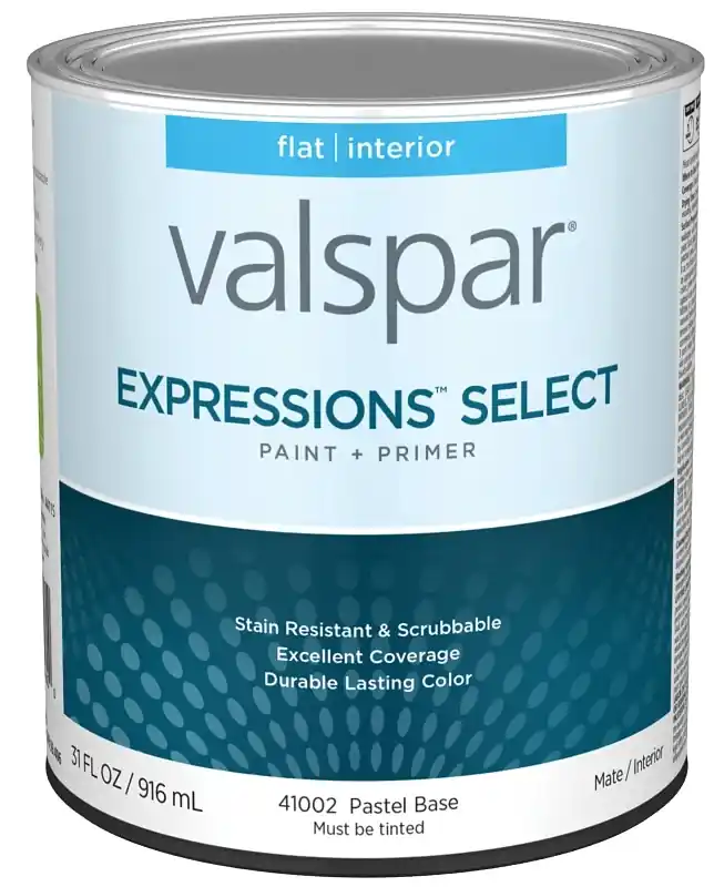 Paint And Primer Interior Flat Pastel Base Quart