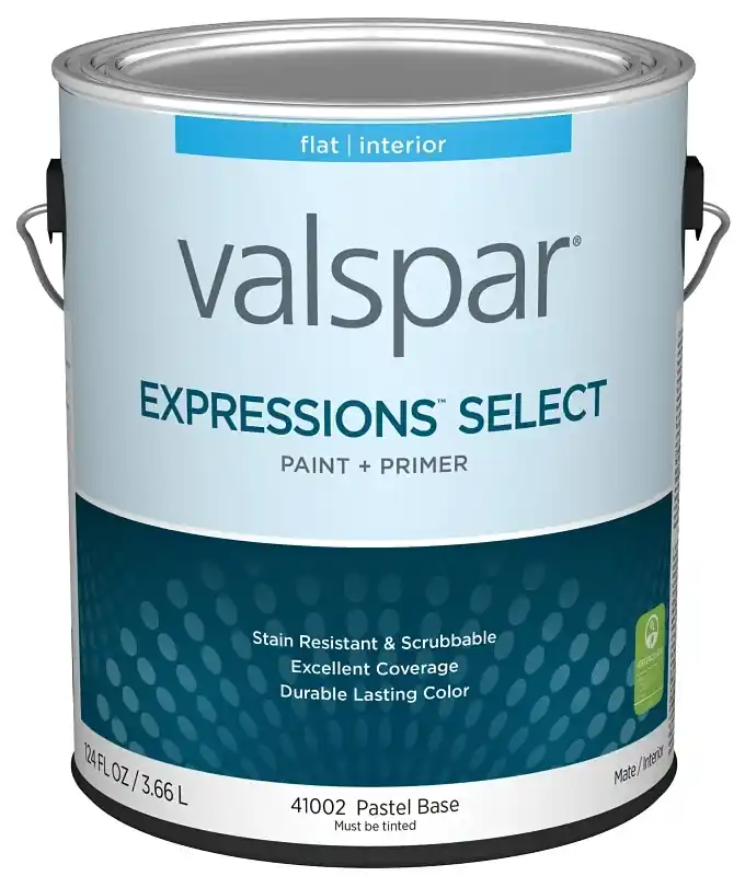 Paint And Primer Interior Flat Pastel Base Gallon