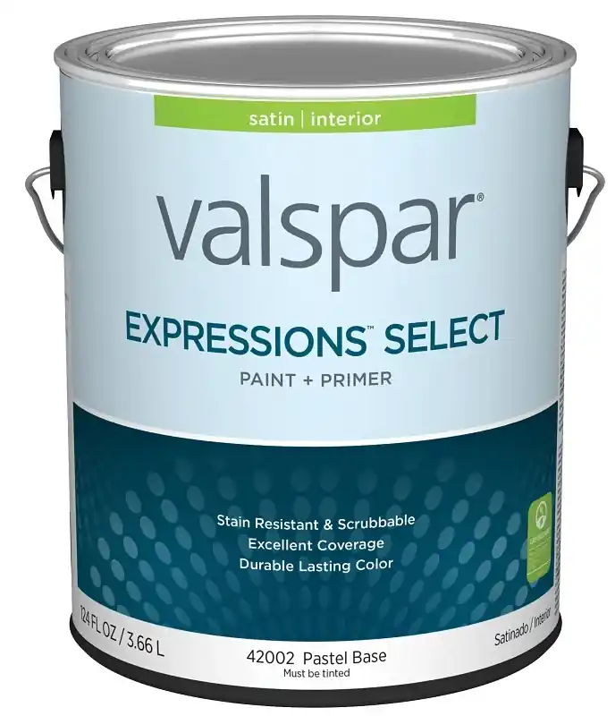Paint And Primer Interior Satin Pastel Base Gallon