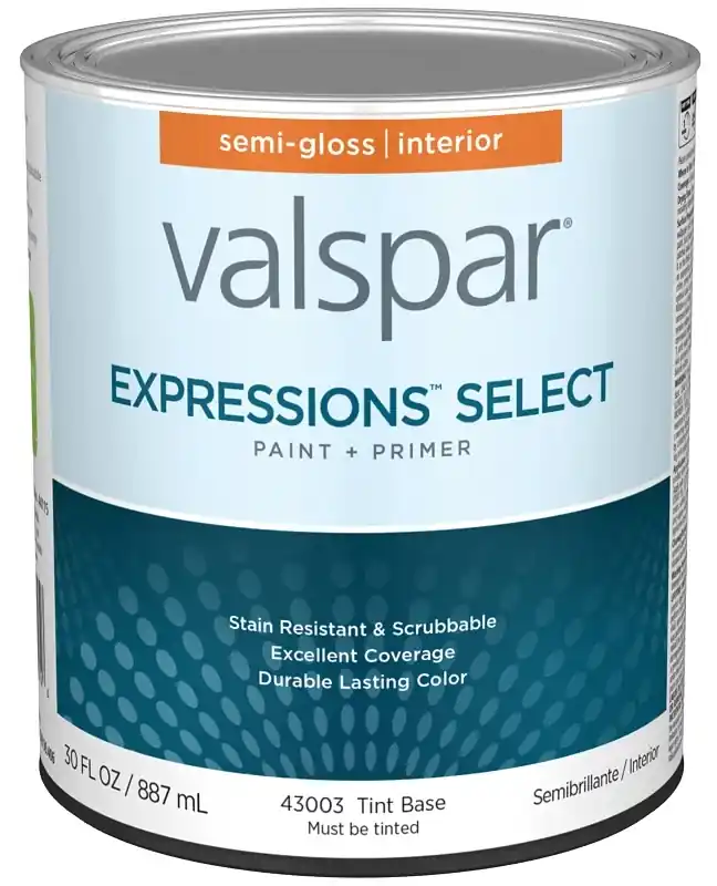Paint And Primer Interior Semi-gloss Tint Base Quart
