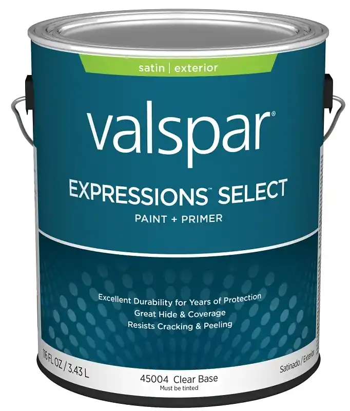 Paint And Primer Exterior Satin Clear Gallon 100% Acrylic Formula