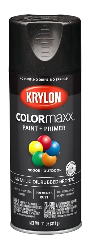 Colormaxx Spray Paint + Primer, Metallic Oil-rubbed Bronze, 12-oz.