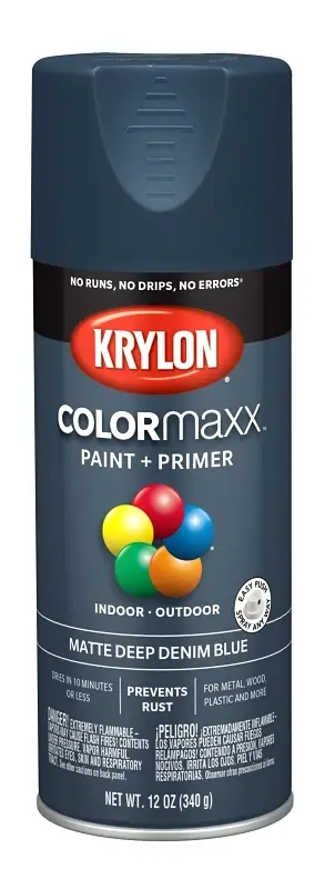 Colormaxx Spray Paint, Deep Denim Blue, Matte, 12-oz.