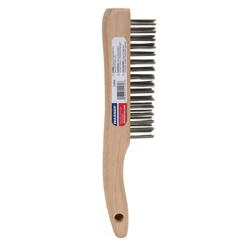 4 In. W X 10 In. L Stainless Steel Wire Brush