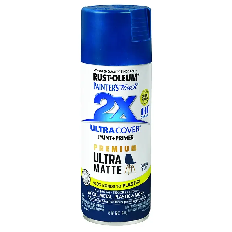 Painter‘s Touch 2x Premium Ultra Matte Spray Paint, Evening Navy, 12-oz.