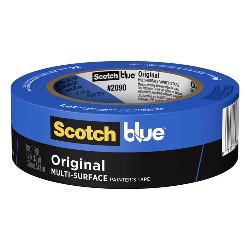 Scotchblue 1.41 In. W X 60 Yd L Blue Medium Strength Original Painter‘s Tape 1 Pk