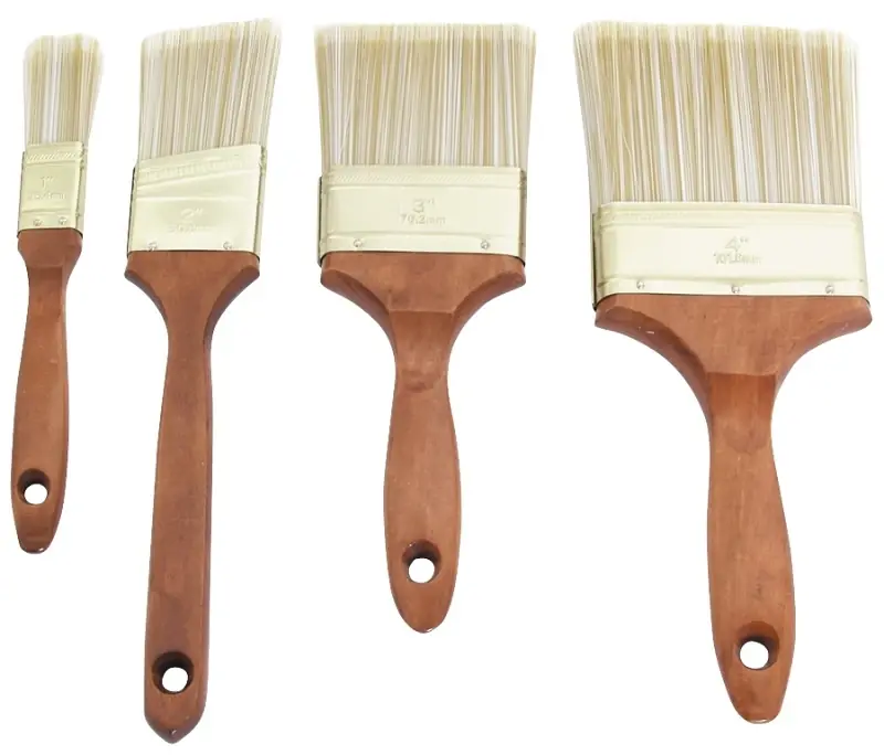 7445430 Wood Handle Brush Set - 4 In.