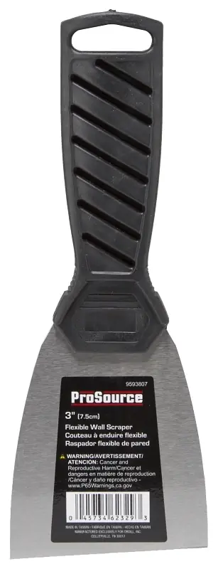 3 Inch Plastic Flex Wall Scraper With High Carbon Steel Blade Model 10570-3l
