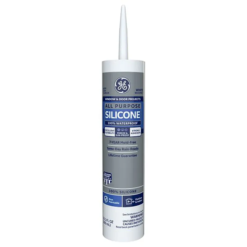 Ge Window & Door White Silicone 1 Window And Door Caulk Sealant 10.1 Oz