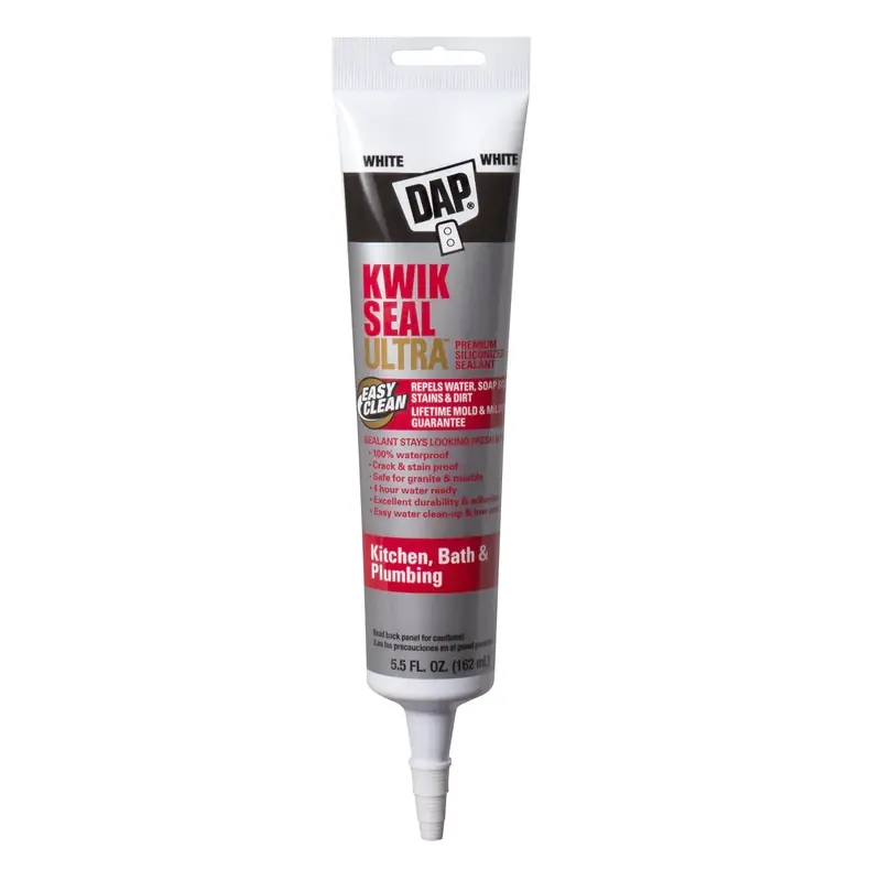 Kwik Seal Ultra Kitchen & Bath Sealant, White, 5.5-oz.
