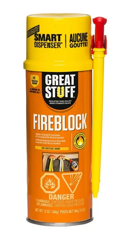 Fireblock Insulating Foam Sealant 12 Ounce - Orange
