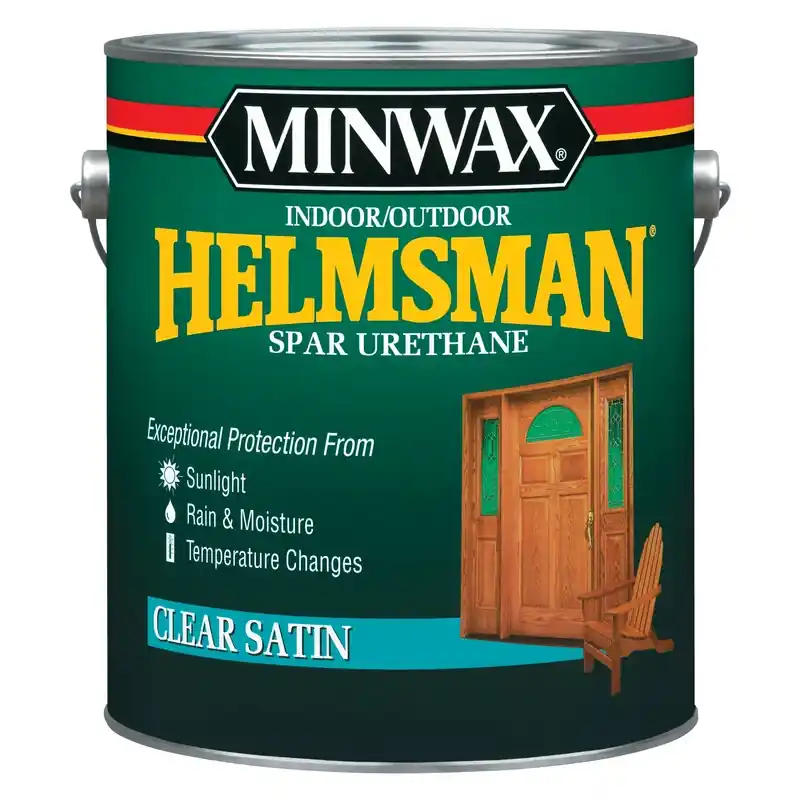 Helmsman Spar Urethane, Indoor/outdoor, Clear Satin, 1-gallon