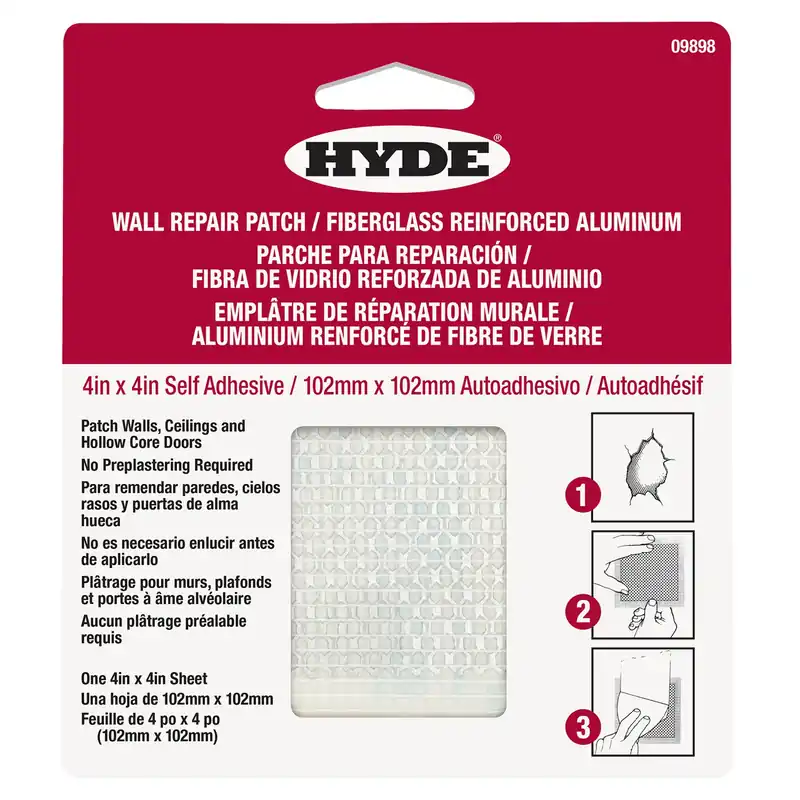 Aluminum Mesh Drywall Wall Patch, 4 X 4-in.