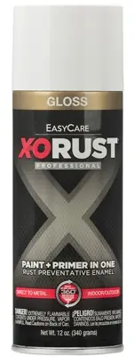 Rust Self Priming Anti-rust Enamel Spray Paint & Primer, Gloss White, 12 Oz.