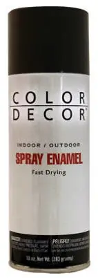 Spray Paint, Black Gloss, 10 Oz.