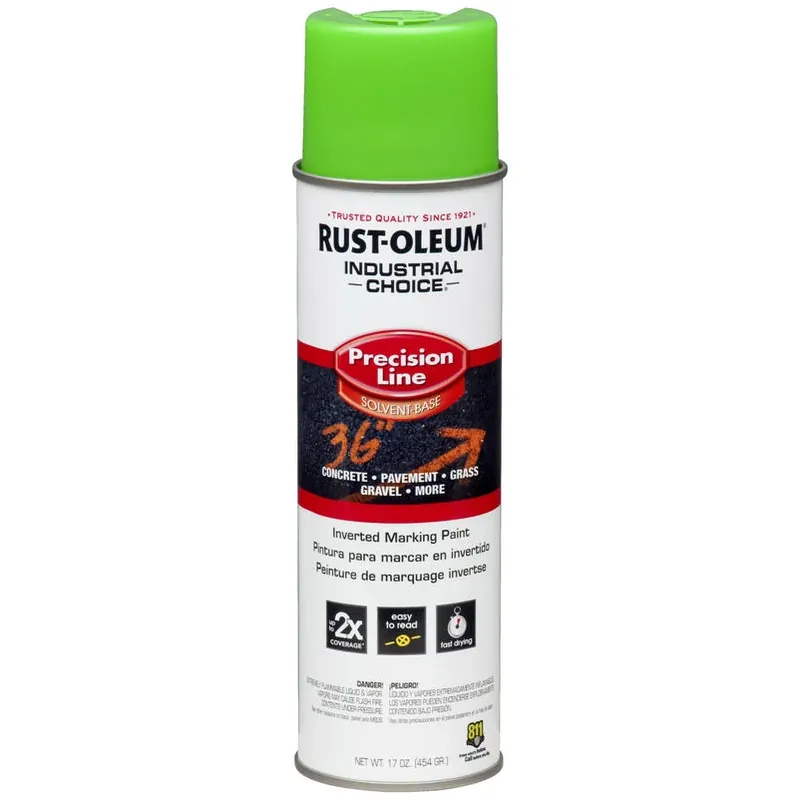 Rust-oleum Apwa Green Inverted Striping Paint 17 Oz