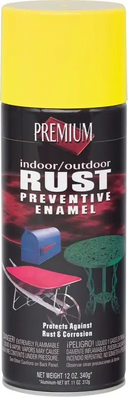 Rp1009 Rust Preventive Spray Paint 12 Oz. - Yellow Color