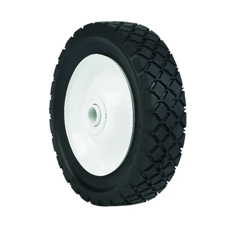 Universal Offset Hub Replacement Lawn Mower Wheel, Steel, 6 In.