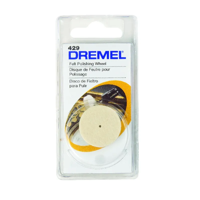1 In. X 1 In. L Felt Cloth Polishing Wheel 1 Pk