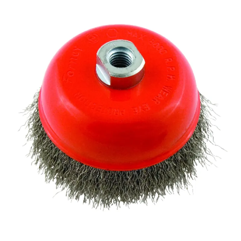 Crimped Wire Cup Brush, 5-in.