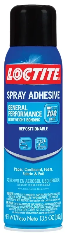 General Performance Spray Adhesive, Clear, 13.5 Oz.