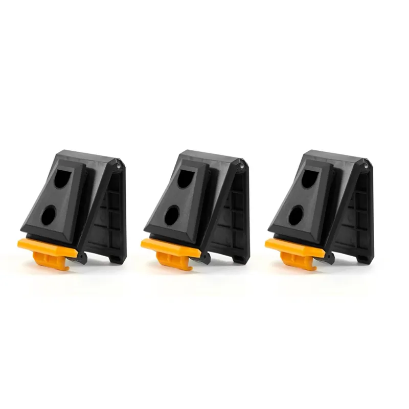 3-piece Cliptech Hubs Set, 7.3 In. W X 6.2 In. H X 1.00 In. D, Black/yellow