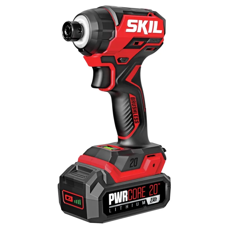Pwr Core 20v 1/4 In. Cordless Brushed Compact Impact Driver Kit With Battery & Charger