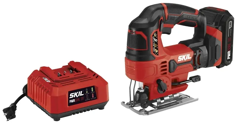 Pwrcore 20 Volt Lithium-ion Cordless Jig Saw Kit With 2.0 Ah Battery And Charger