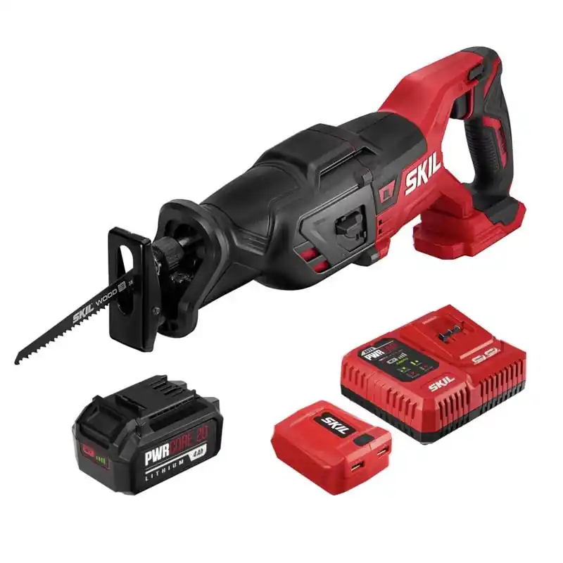 20v Pwr Core 20 Cordless Brushless Reciprocating Saw Kit With Battery & Charger