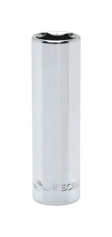8 Mm X 1/4 In. Drive Metric 6 Point Deep Socket - Chrome Vanadium Steel