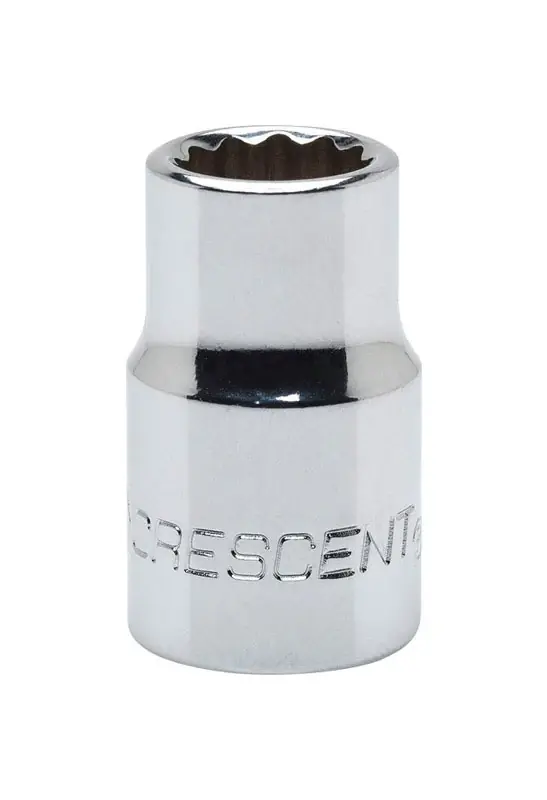 8 Mm X 3/8 In. Drive Metric 12 Point Standard Socket - Chrome Vanadium Steel