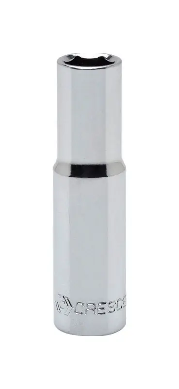15 Mm X 3/8 In. Drive Metric 6 Point Deep Socket - Chrome Vanadium Steel