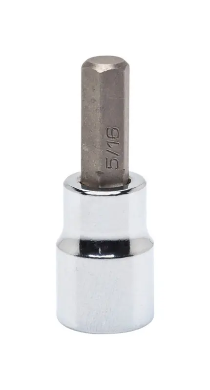 8 Mm X 3/8 In. Drive Metric 6 Point Standard Hex Bit Socket