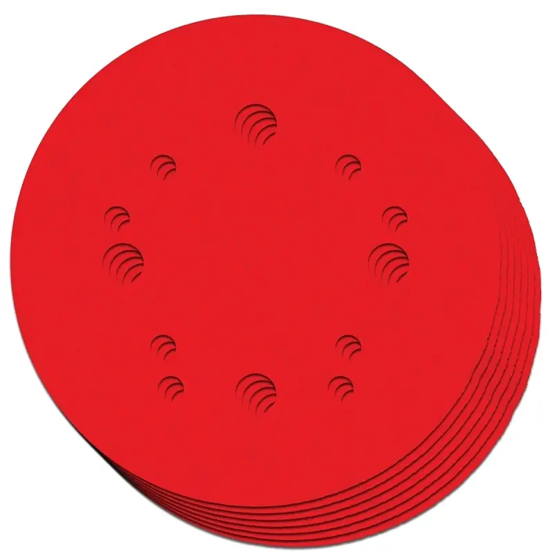 5 In. Ceramic Blend Hook And Lock Sanding Disc Assorted Grit Assorted 7 Pc