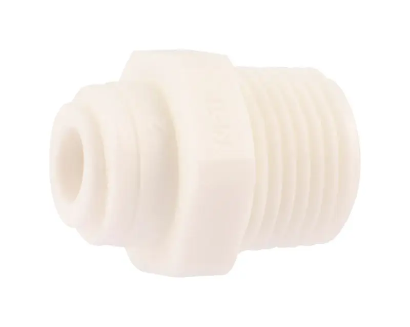 Push To Connect 1/4 In. X 3/8 In. Mnpt Polypropylene Adapter