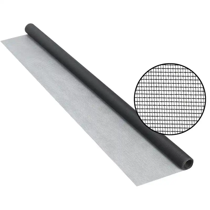 30 In. X 84 In. Charcoal Fiberglass Screen Cloth - Durable And Versatile