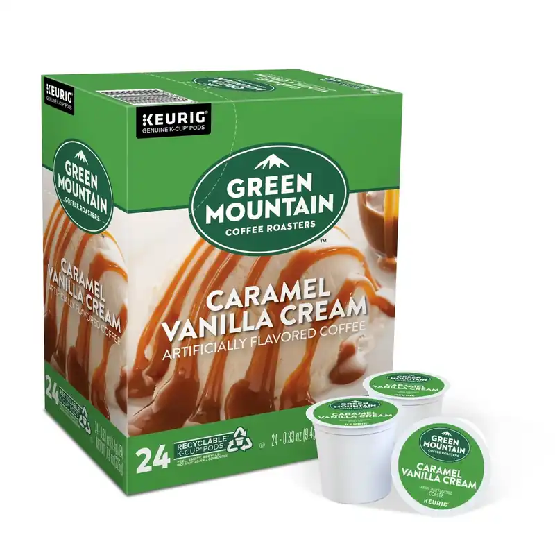 Green Mountain Coffee Caramel Vanilla Cream Coffee K-cups 24 Pk