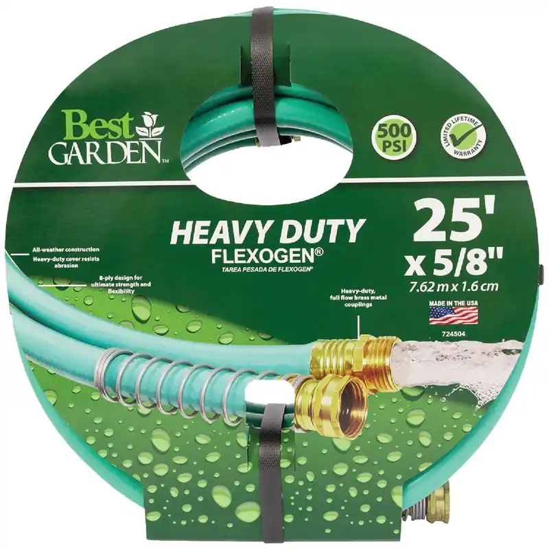 Flexogen 5/8 In. Diameter X 25 Ft. Length Heavy Duty Garden Hose