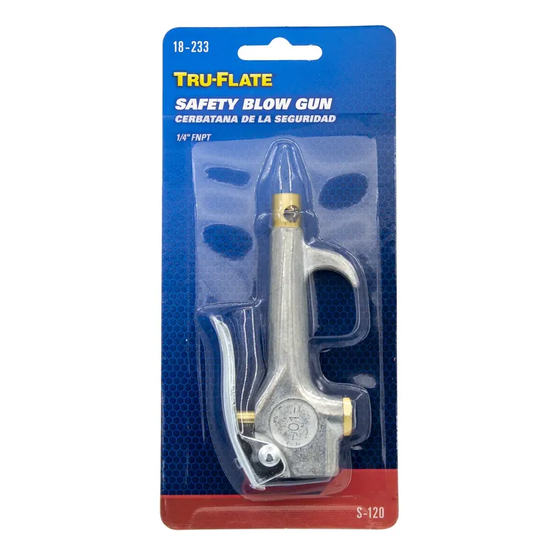 150 Psi 1/4 In. Heavy-duty Die Cast Blow Gun With Safety Lever