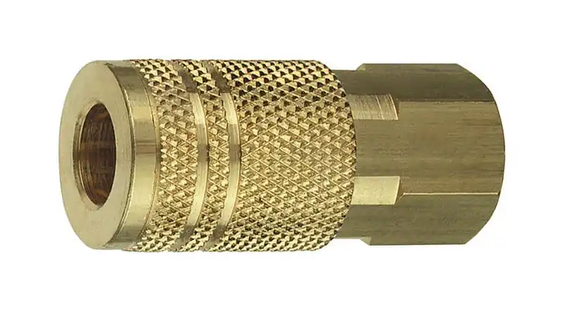 Tru-flate Brass Quick Change Coupler 1/4 In. Fpt X 1/4 In. 1 Pc