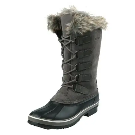 Kathmandu Women‘s Insulated Waterproof Winter Boots, Size 11, Grey