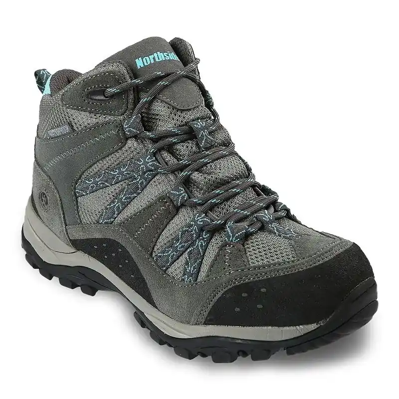 Freemont Women‘s Leather Mid Waterproof Hiking Boots, Size 6, Grey