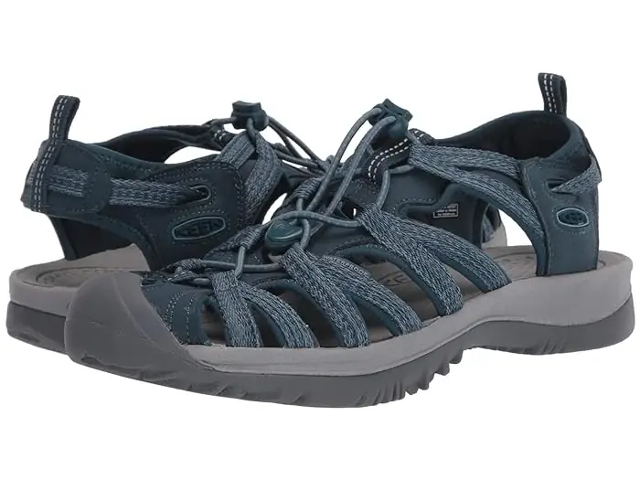 Women‘s Whisper Water Sandals With Toe Protection - Size 7 - Smoke Blue