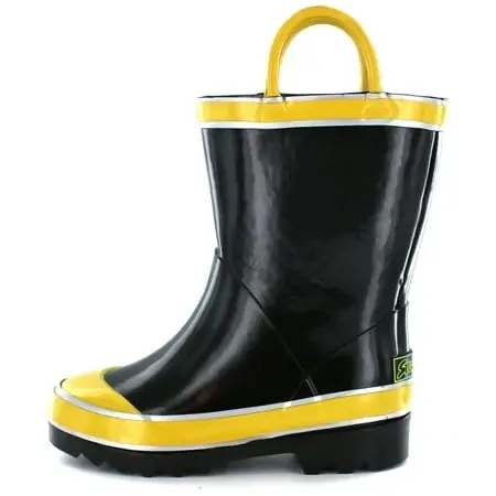 Kid‘s Classic Waterproof Rain Boots For Boys - Black - Size 13c