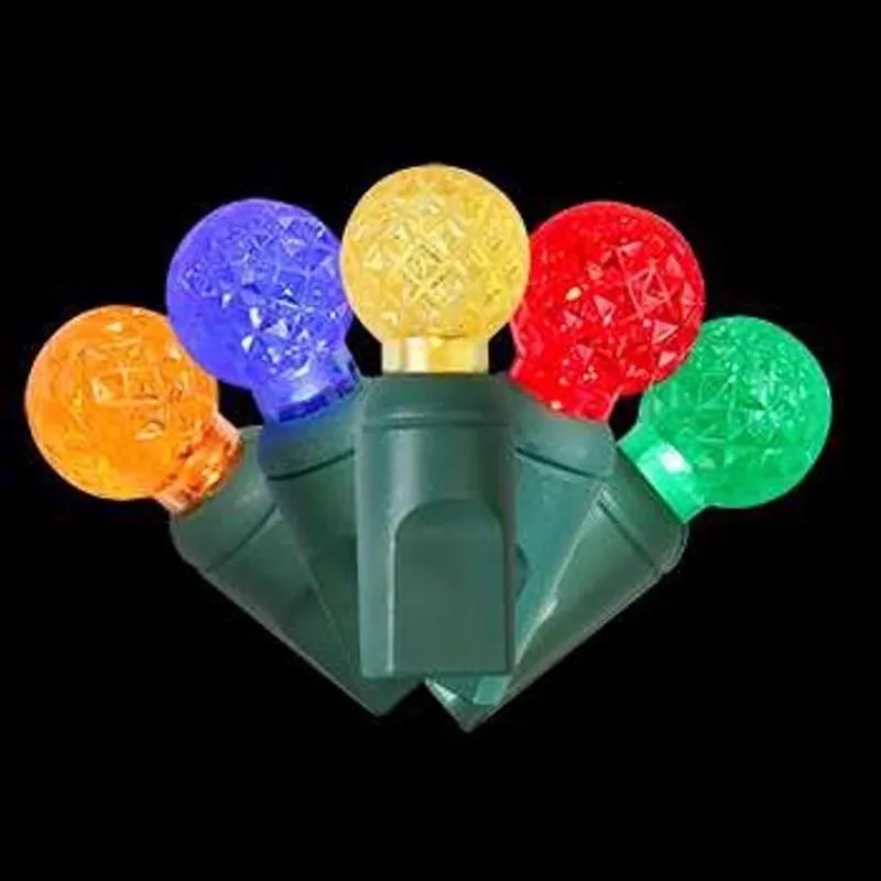 Led G12 Multicolored 50‑count Christmas String Lights