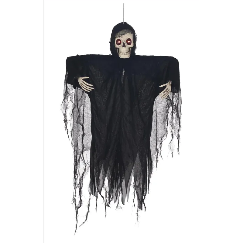39 In. Prelit Hanging Talking Ghoul Halloween Decor - Motion Activated