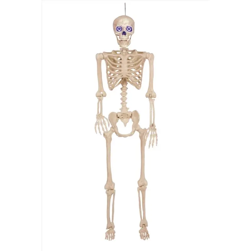 60 In. Multicolored Led Skeleton Halloween Decor - Indoor Decorations