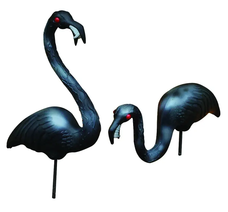 Zombie Flamingos Halloween Decor